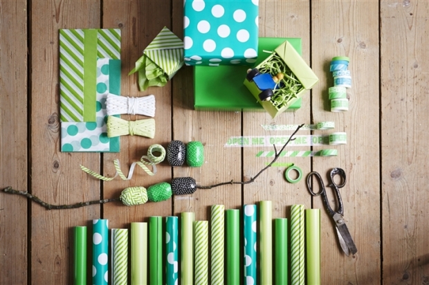 IKEA Papercraft gift wrap - Pucks and Macarons